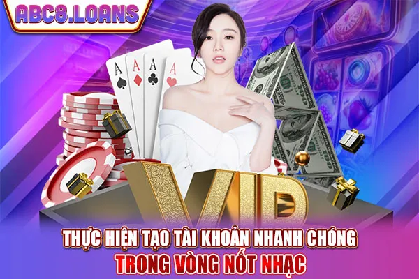 Thực hiện tạo tài khoản nhanh chóng trong vòng nốt nhạc